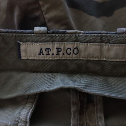 AT.P.CO Shorts Mens 50 (34 US) Chino Casual Outdoor Army Military Green Camo - Picture 7 of 9