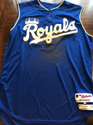 2018 KC Royals Mike Moustakas HR Game Worn Used Baseball Jersey MLB Auth - Imagen 2 de 5