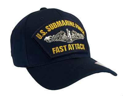 U.S. Navy Submarine Service Veteran Baseball Cap. Navy Blue. Made In