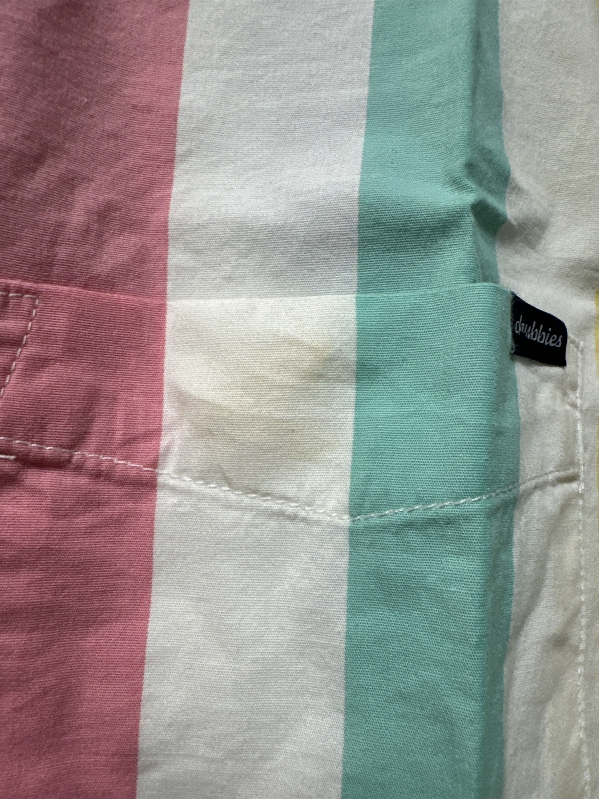 NWT & Defect Chubbies The Colors Of The Wind Short Sleeve Friday Shirt Large