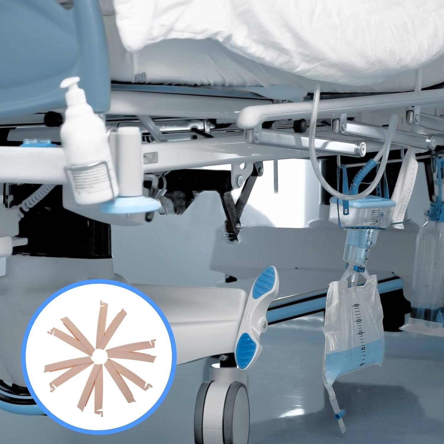 Healifty 6Pcs Drainable Pouch Clamp Set Colostomy Bags Supplies Clip Ostomy Drai