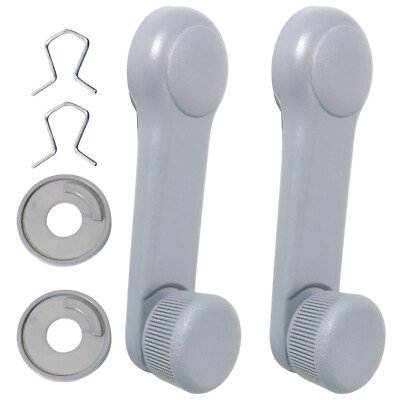 2Pcs For 95-06 Hyundai Accent Gray Pair Car Window Winder Crank Door Handle Knob
