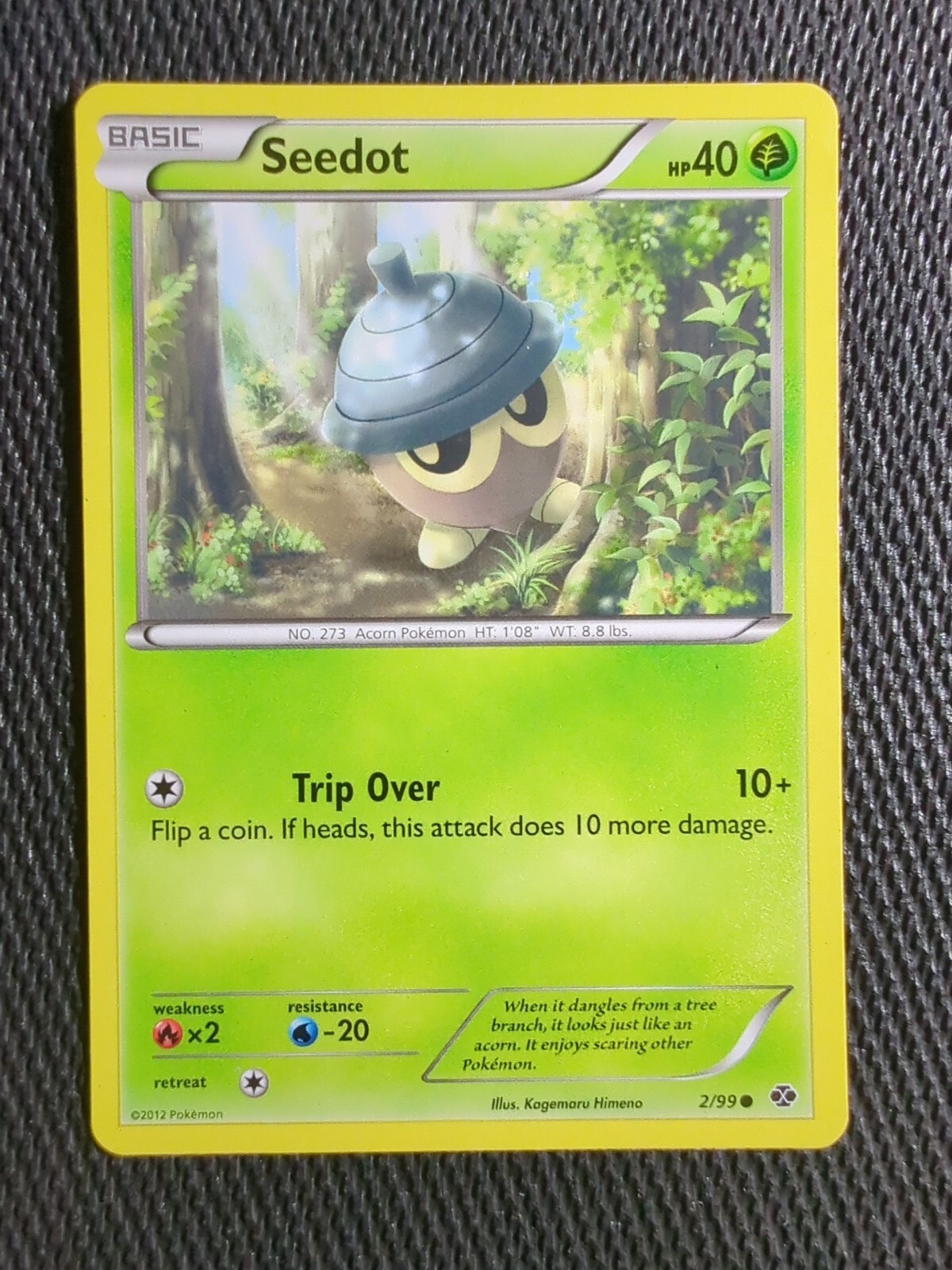 Pokémon TCG Seedot Next Destinies 2/99 Regular Common