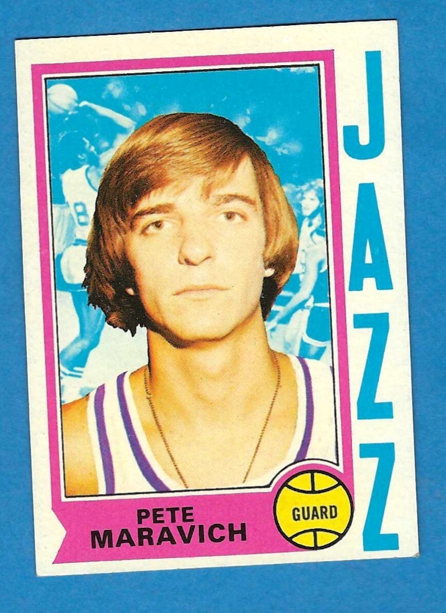 1974-75 Topps HOF Pete Maravich New Orleans Jazz #10