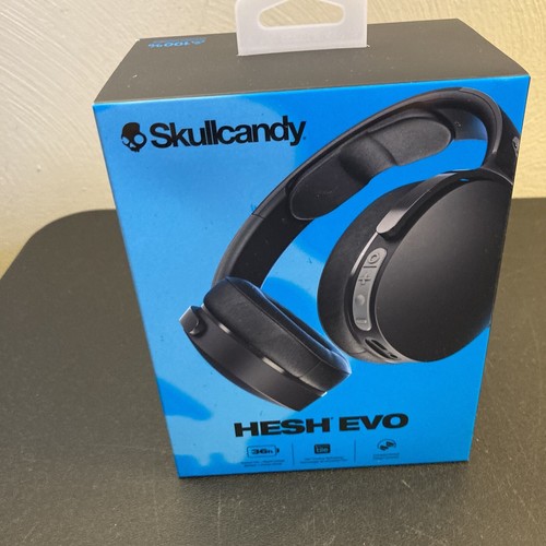 Skullcandy Hesh Evo S6HVW True Black Wireless Bluetooth Over Ear Headphones - Picture 2 of 6