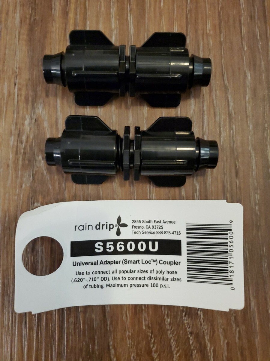 Raindrip Smart Loc 1/2 in. Slip Drip Irrigation Coupler 1 pk Raindrip Smart Loc 1/2 in. Slip Drip Irrigation Coupler 1 pk