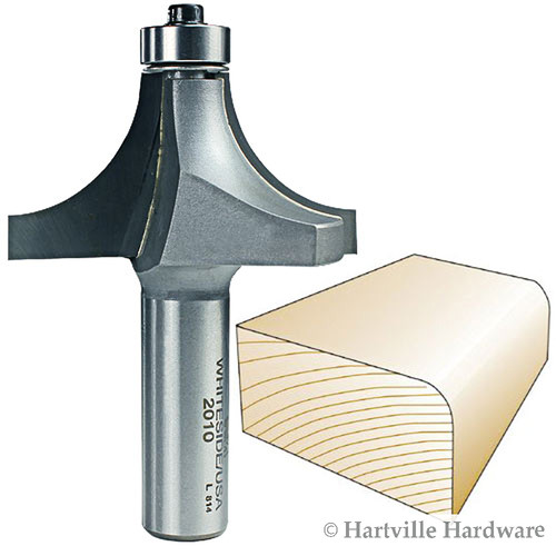 Whiteside 2010 Round Over Bit - 1/2" SH X 3/4" R