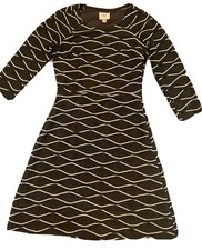 Eco Sweater Dress Dark Gray 3/4 Sleeves Size 4 Petite