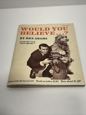 Would You Believe...? by Don Adams Paperback 1966 Get Smart
