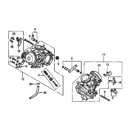 HONDA SHADOW VT 1100 C 1995-2007 Komplettmotor Inbus Rostfrei