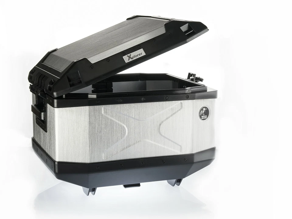 SUZUKI DR 125 SE CAJA SUPERIOR Y RACK HEPCO & BECKER XPLORER 1995-1998 Foto 4 de 4