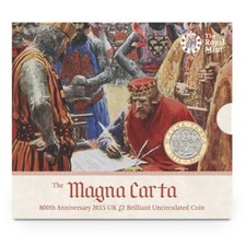 2015 Magna Carta BU £2 Coin Sealed Pack