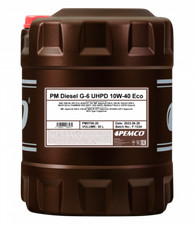 Olio motore sintetico 20 litri PEMCO DIESEL G-6 UHPD 10W-40 Eco API CI-4/SL