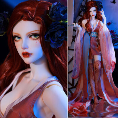 1/3 BJD Dolls Resin Ball Jointed Eyes Handpaint Face Makeup Wig Clothes Full SET