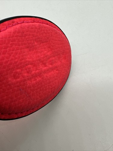 Coach Schlüsselanhänger Hot Pink Leder Hangtag Anhänger - Bild 4 von 6