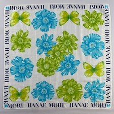 Vintage Hanae Mori Handkerchief Pocket Square Bandana Neckerchief