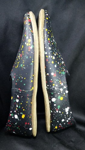 ZAPATOS DEPORTIVOS YEMENÍES DE CUERO GENUINO TURCO HECHOS A MANO PINTURA NEGRA DE CUERO YEMENÍ 10.5 - Imagen 9 de 22