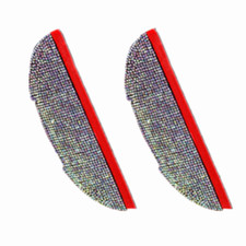 Colorful Diamond Rear View Side Mirror Eyebrow Visor Shade Rain Guard Protector