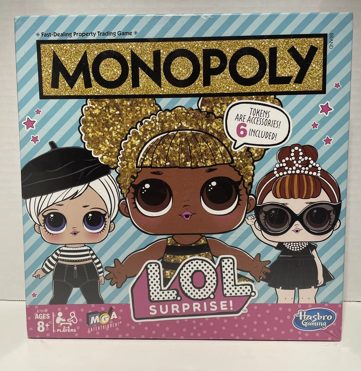 Monopoly Game: LOL Surprise! Edition Board Game for Kids Ages 8 and Up