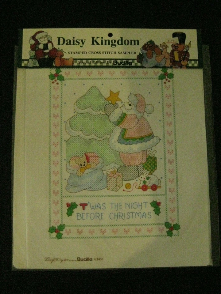 Cross Stitch Sampler Daisy Kingdom: T'was The Night Before Christmas 63451 NUEVO Foto 4 de 4