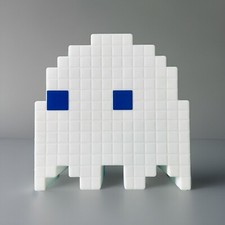 Pac Man Color Changing White Ghost Light Lamp - USB Power Cord Not Included