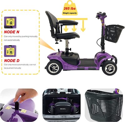 LOCAL PICKUP ONLY Electric Mobility Adult Scooter 265lbs Weight Capacity
