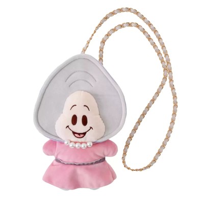 Disney Store Japan Young Oyster Plush Shoulder Bag Pochette Alice Wonderland NWT