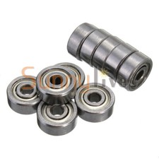 10PCS 623ZZ Ball Bearing 3x10x4mm Miniature Ball Shielded Radial Bearings Silver