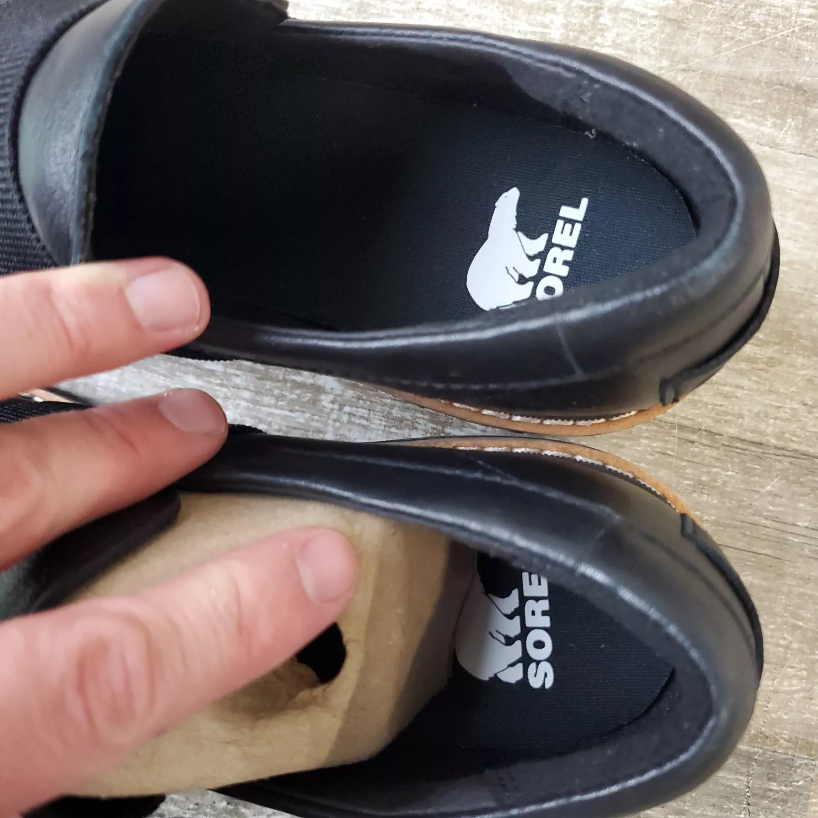 sorel joan now waterproof cap toe leather slip-on shoes