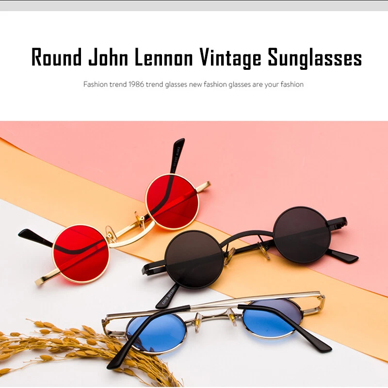Retro Small Round Sunglasses for Men Women John Lennon Style Glasses Eyewear