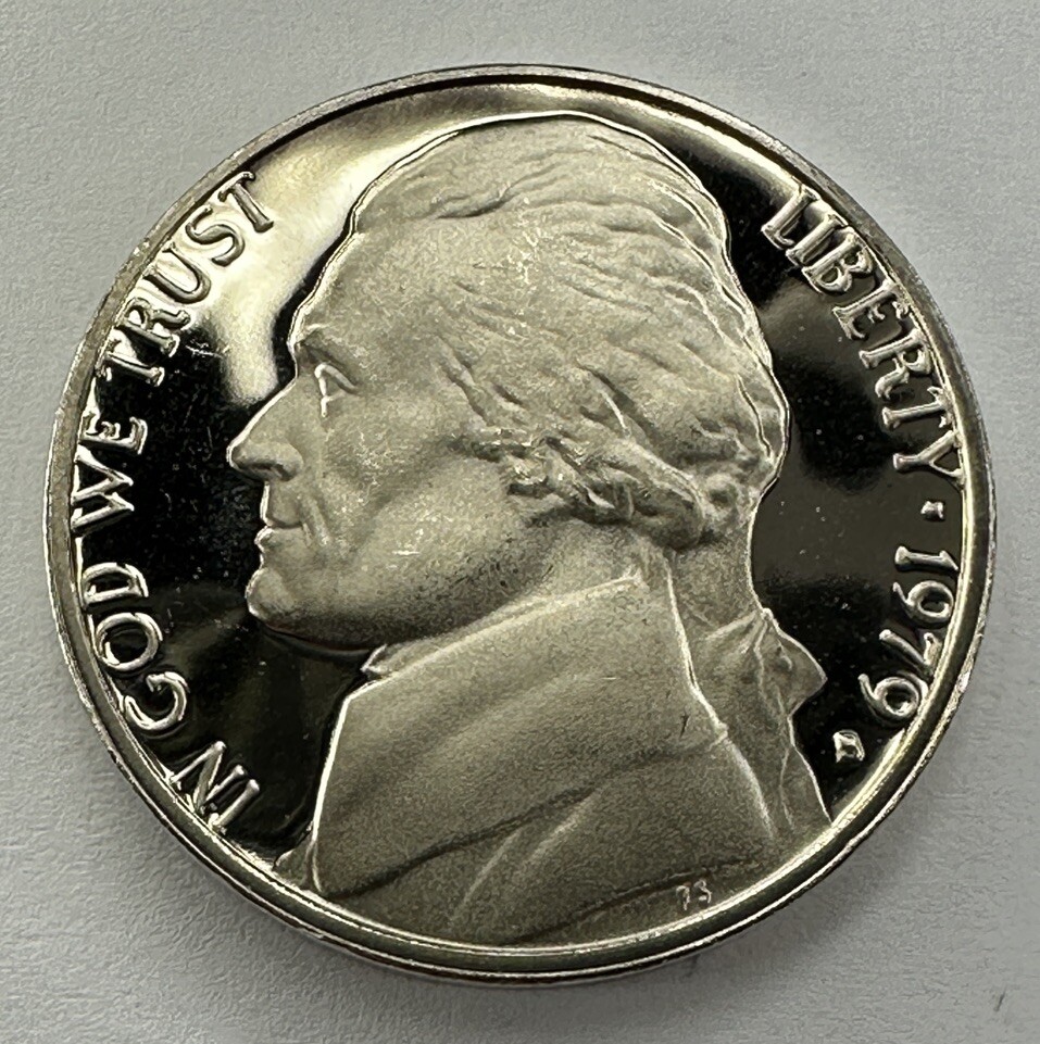 1979-S Proof Jefferson Nickel 5cent coin from US Mint Proof Set