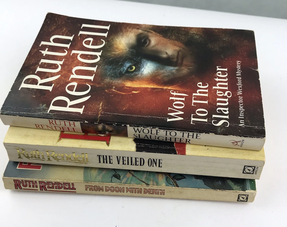 3x Books From Doon With Death, Wolf To The Slaughter, Veiled One By Ruth Rendell - Image 2 of 4