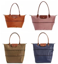 NWT Longchamp Le Pliage Expandable Large Shoulder Tote MANY COLORS AUTHENTIC
