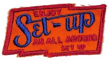 Set Up "An All Around Set Up" Embroidered Soda Patch c1940's-50's VGC Scarce
