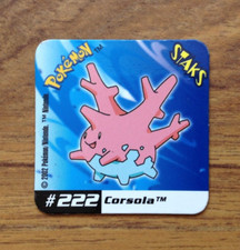Corsola Pokemon Staks - Johto League Champions - Panini 2002 . Free UK P&P