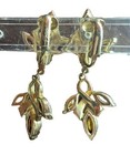 Coro Crystal Drop Clip On Earrings Gold Tone Wedding Chandelier Dangle Vtg — photo 1