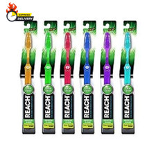 Toothbrush Full Head 6 Brushes Medium, 6 Count Pack of 1 