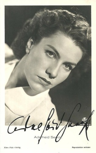 ADELHEID SEECK Original Autogramm signierte FFV Postkarte 40er Jahre