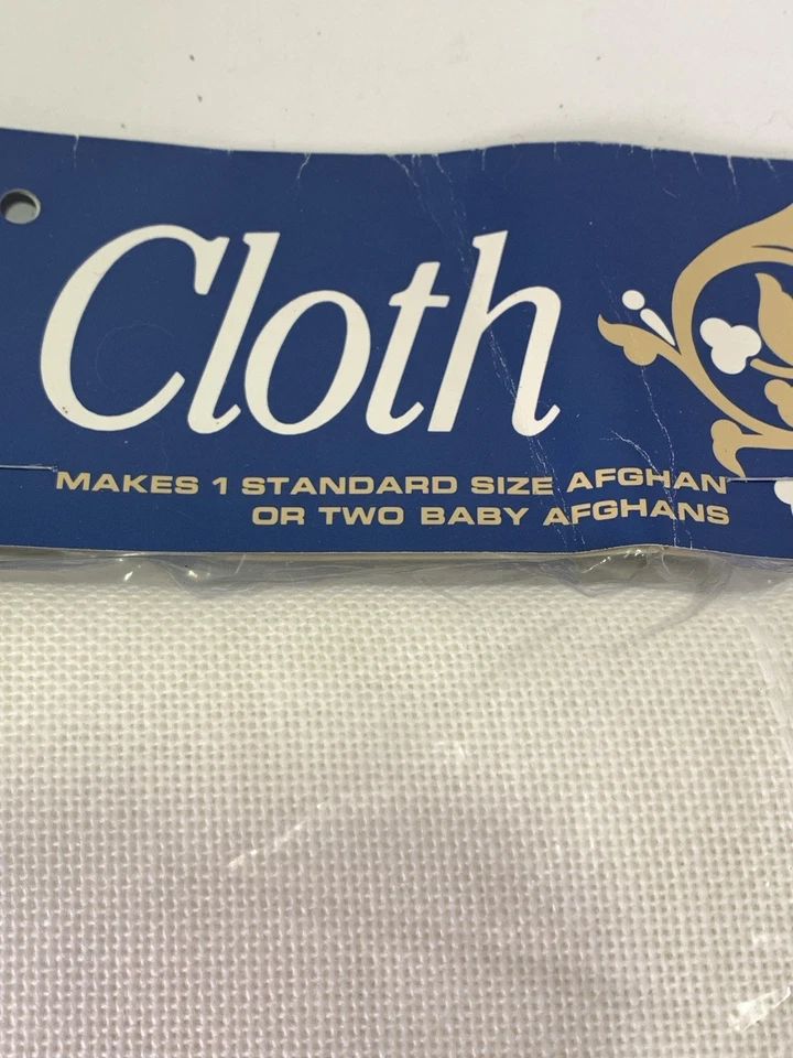 Artículo de tela Anne Leisure Arts 18 quilates blanco suave hace 1 estándar o 2 bebés afganos Foto 3 de 4
