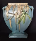 VINTAGE VHTF 1936 ROSEVILLE POTTERY BLUE MOSS PILLOW VASE 781-8" MINT MARKED