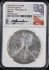 2023-W Burnished Silver Eagle NGC MS70 Guadioso Signed