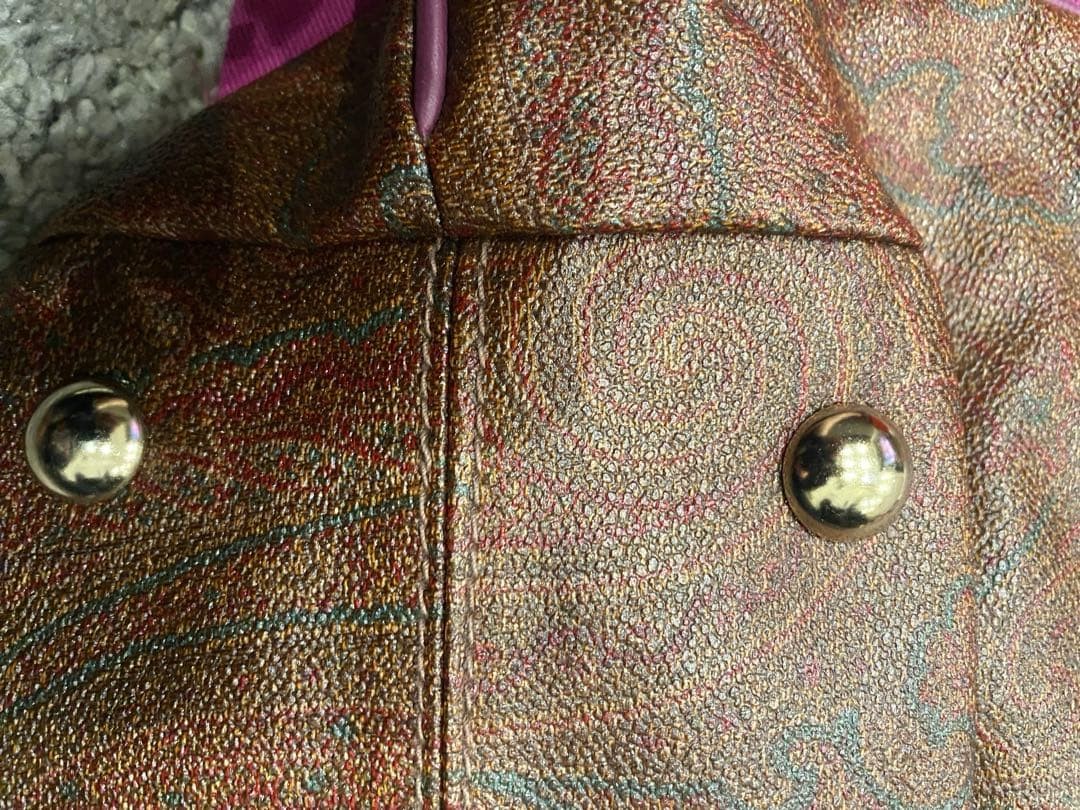Rare ETRO Leather Paisley Pattern — image 15