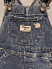Baby Girl's OSHKOSH B'GOSH Vestbak Denim Floral Embroidered Overalls Size 12m — photo 4