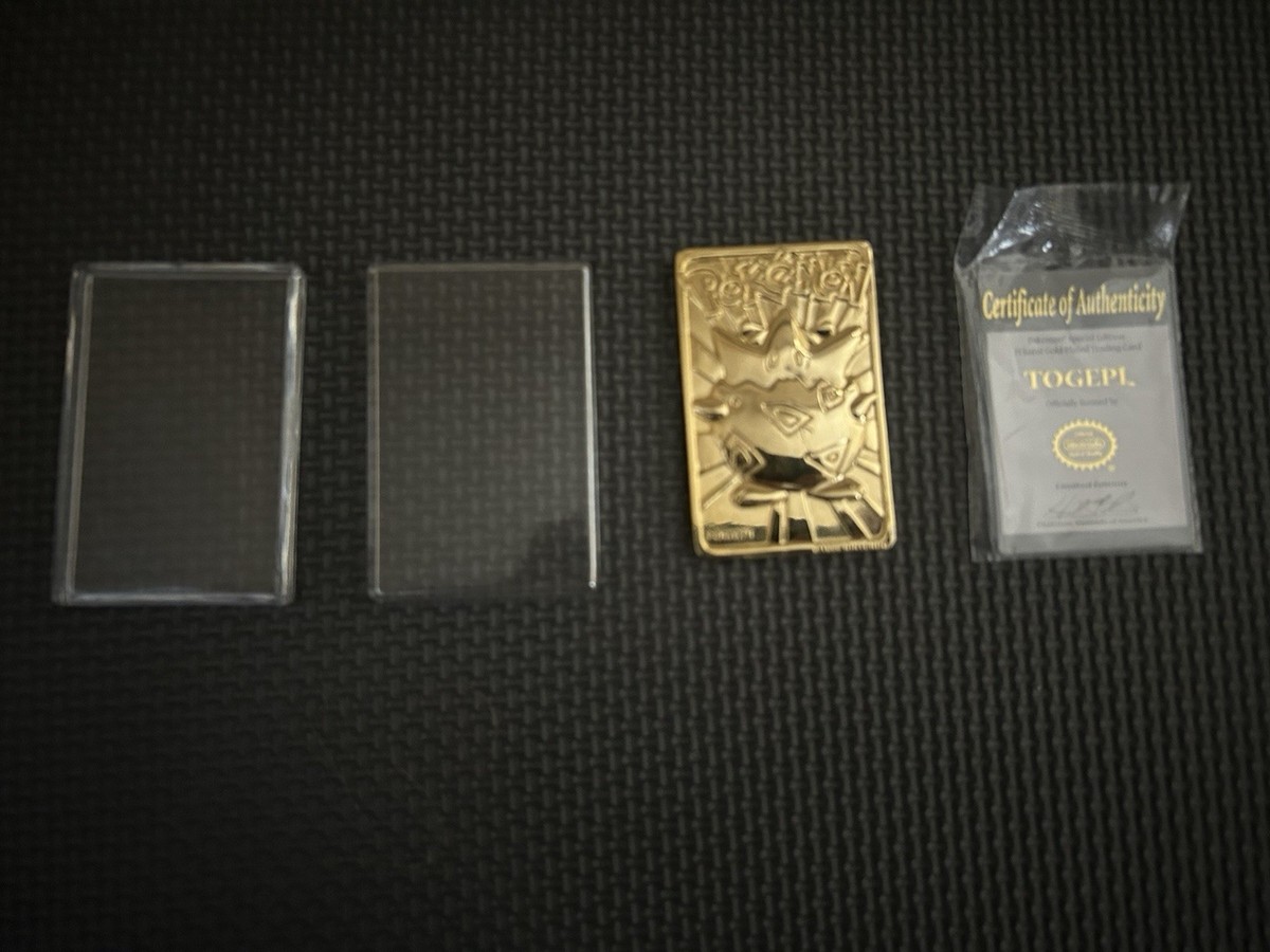 Pokemon Trading Card Gold Plated Togepi 1999 Burger King Vintage