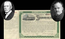 Standard Oil Trust Signed by Henry M. Flagler & Wesley H. Tilford - 1890's dat
