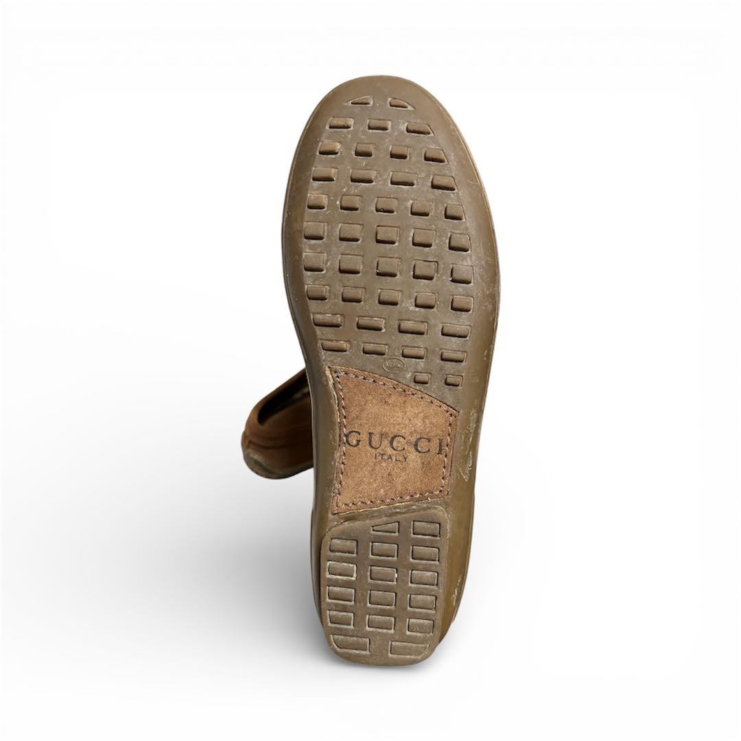 GUCCI Women's Loafers Horsebit Suede Brown EU36.5/US6.5 120227c thumbnail 20