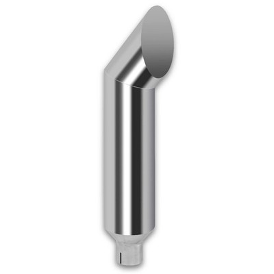 5 Inlet Diesel Exhaust Tip - 8 Outlet Stainless Steel Smoker Stack