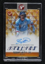 2025 Topps Pristine Italics Gold Refractor 48/50 Bobby Witt Jr #I-BW Auto tw0