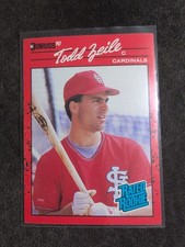 1990 Donruss Todd Zeile #29 Rated Rookie St. Louis Cardinals RC Baseball Card . rookie card picture