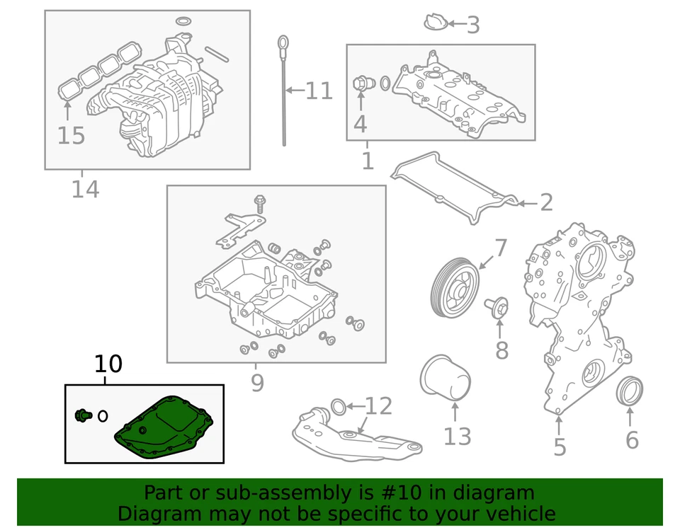 Cacerola de aceite original Nissan 11110-6CA0B Foto 3 de 3